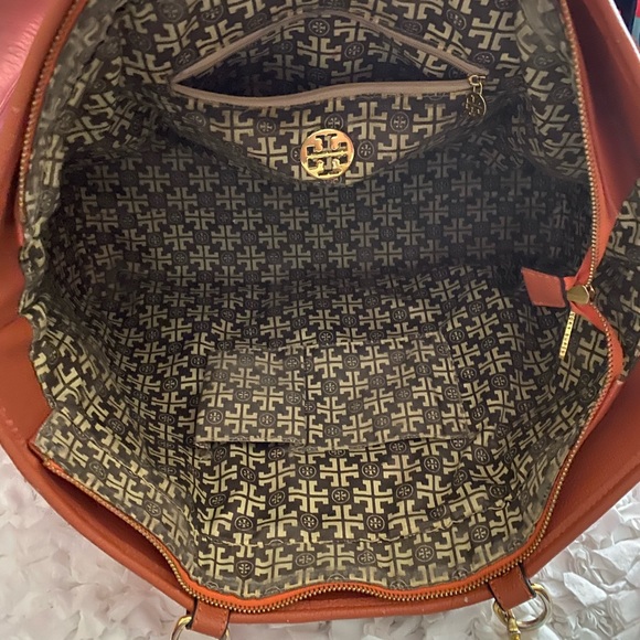 Tory Burch XL Canvas Pink Tote w/Braided Handles - Picture 5 of 14